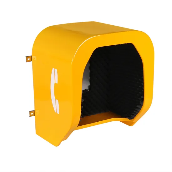 Noiseproof Telephone Hood, -23dB Power Plant Phone Hoods with Stainless Installation Panel